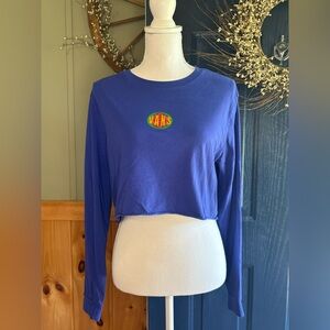 Vans Purple Crop Top with long sleeves. Size M